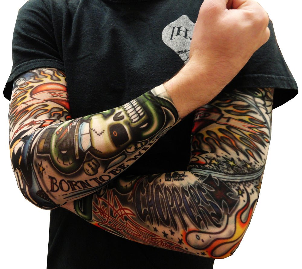 10PCS UV Sun Protection Fake Temporary Nylon Tattoo Unisex Sleeves - Go2buy Australia