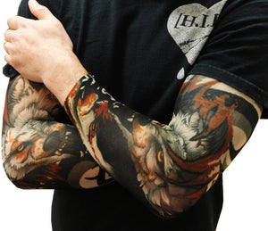 10PCS UV Sun Protection Fake Temporary Nylon Tattoo Unisex Sleeves - Go2buy Australia