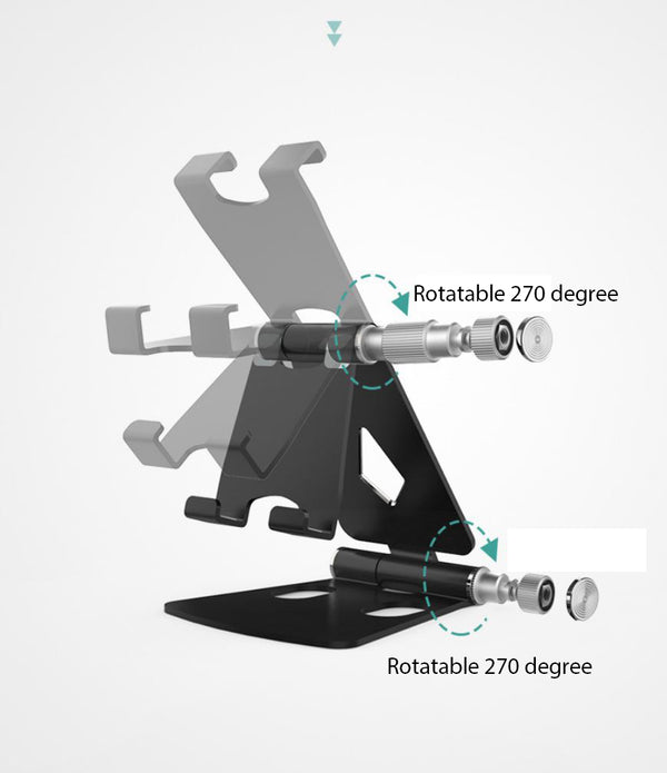 Foldable Aluminum Bracket Portable Universal Mobile Phone Tablet Stand Holder