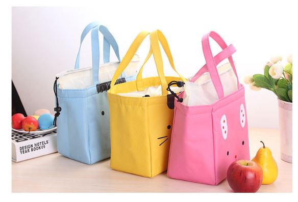 Cartoon Cute Insulated Lunch Bag Tote Container For Women Kids Office Work School