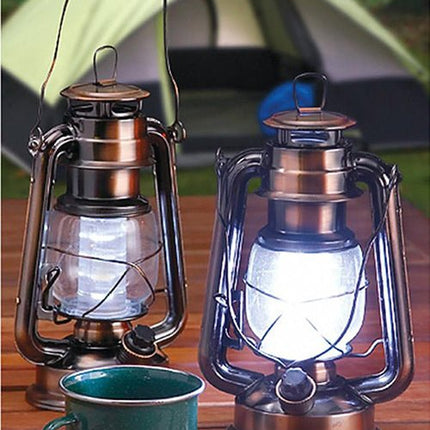 12 LED Vintage Hurricane Lantern with Built - in Dimmer - Standard & Rechargeable Types - Go2buy Australia