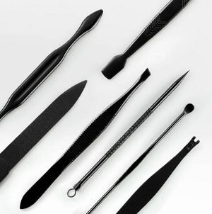 12Pcs Manicure Pedicure Stainless Nail Clippers Kit Set Cuticle Grooming Case - Go2buy Australia