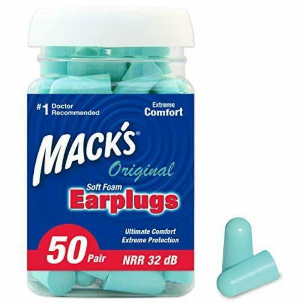 Mack's Ultra Soft Foam Earplugs 50 Pair Ear Plugs for Sleeping Snoring