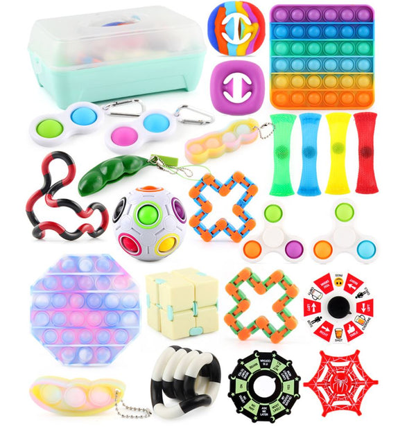 24 Pack Fidget Toys Set Sensory Tools Bundle Stress Relief Hand Kids Toys