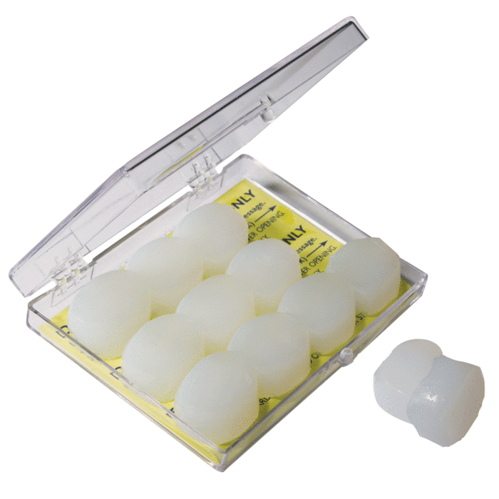 6 Pairs Macks Pillow Soft Silicone Earplugs Snore Swim Study 22dB