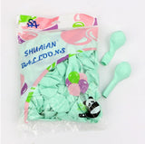 100PCS 25cm/10" Ultra Thick Macaron Candy Pastel Latex Balloons Birthday Wedding Party
