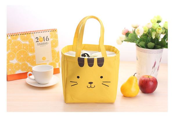 Cartoon Cute Insulated Lunch Bag Tote Container For Women Kids Office Work School