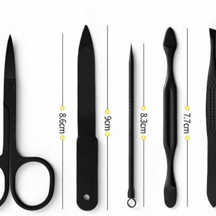 15Pcs Manicure Pedicure Stainless Nail Clippers Kit Set Cuticle Grooming Case - Go2buy Australia