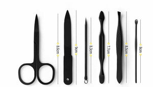 15Pcs Manicure Pedicure Stainless Nail Clippers Kit Set Cuticle Grooming Case - Go2buy Australia