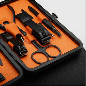 15Pcs Manicure Pedicure Stainless Nail Clippers Kit Set Cuticle Grooming Case - Go2buy Australia
