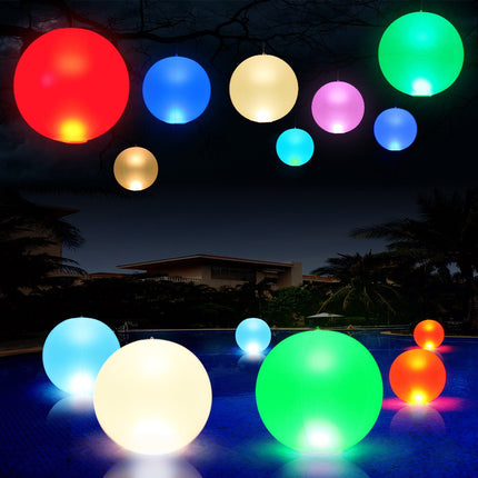 16 Colors Changing LED Floating Pool Lights Inflatable Waterproof Glow Globe with Remote Party Decor - Go2buy Australia