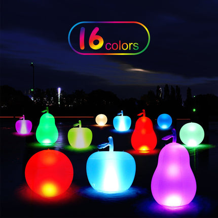 16 Colors Changing LED Floating Pool Lights Inflatable Waterproof Glow Globe with Remote Party Decor - Go2buy Australia