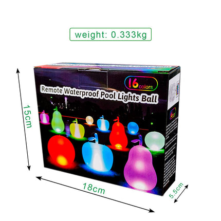 16 Colors Changing LED Floating Pool Lights Inflatable Waterproof Glow Globe with Remote Party Decor - Go2buy Australia