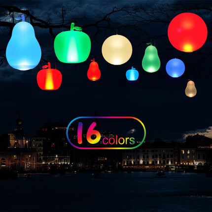 16 Colors Changing LED Floating Pool Lights Inflatable Waterproof Glow Globe with Remote Party Decor - Go2buy Australia