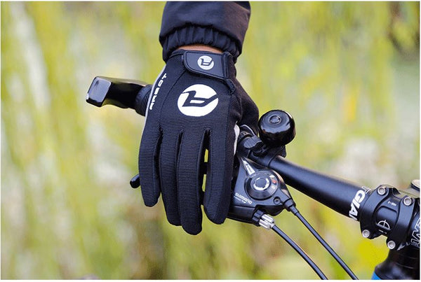 Black Arbot Cycling Bicycle Bike Full Finger Antiskid Touch Sscreen Breathabl Gloves