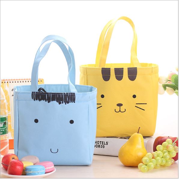 Cartoon Cute Insulated Lunch Bag Tote Container For Women Kids Office Work School