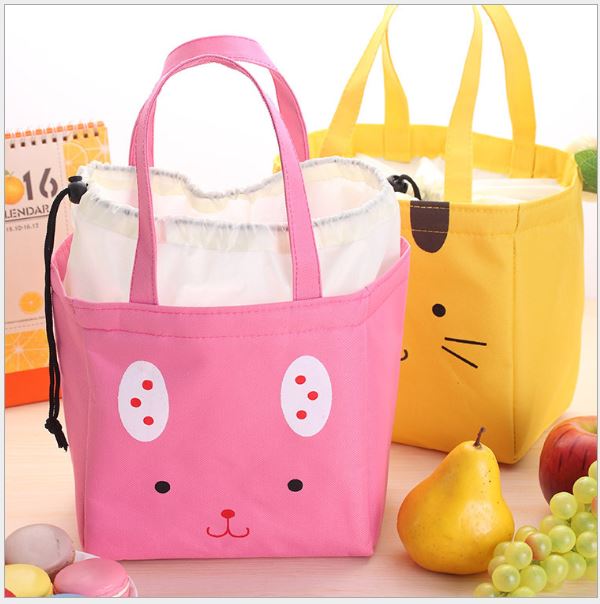 Cartoon Cute Insulated Lunch Bag Tote Container For Women Kids Office Work School