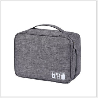 Buy grey Electronics Accessories Digital Storage Organizer Travel Bag