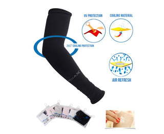 UV Sun Protection Cooling Arm Sleeves For Basketball Running Cycling Golf (7 Colors Available)