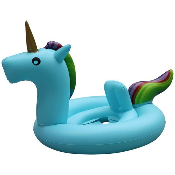 Inflatable Pool Float For Baby Blue Unicorn