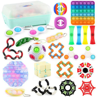 24 Pack Fidget Toys Set Sensory Tools Bundle Stress Relief Hand Kids Toys