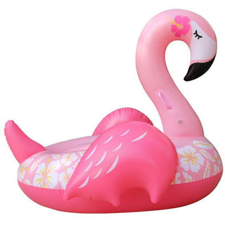 Giant Inflatable Sleeping Pink Flamingo Pool Float Raft 150*105cm