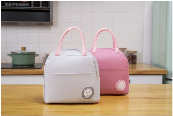 Insulated Lunch Bag Tote Container For Women Kids Office Work School (4 Colors Available)