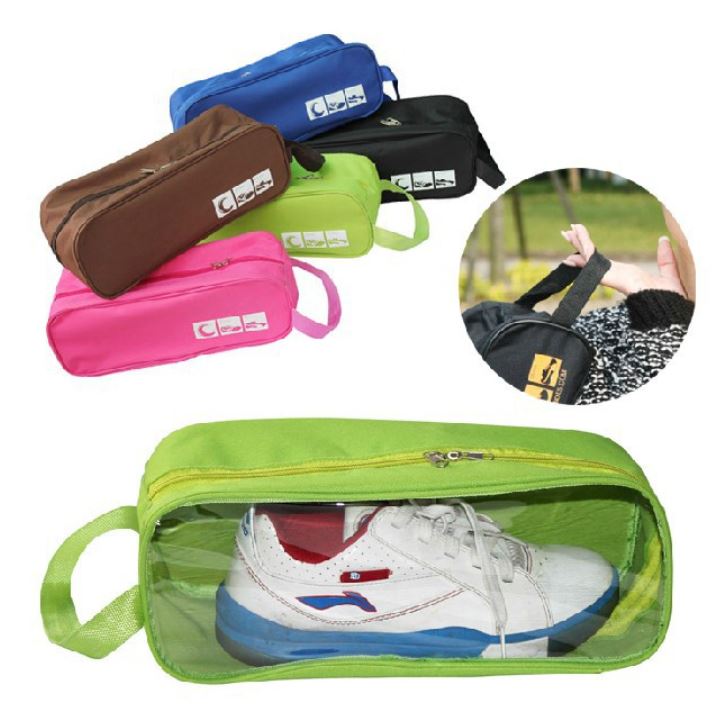 Waterproof Portable Shoe Bags Case Travel Sports Storage Tote View Window
