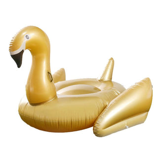 Giant Inflatable Gold Swan Pool Float Raft 190*170*120cm