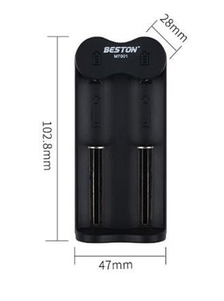 Beston Lithium 18650 Rechargeable Battery USB Charger 4.2V