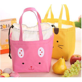 Cartoon Cute Insulated Lunch Bag Tote Container For Women Kids Office Work School