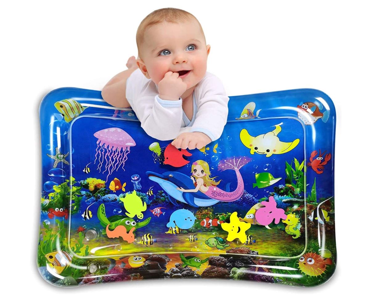 Inflatable Mermaid Premium Play mat Tummy time Water Toys for Babies and Toddlers 50*70cm