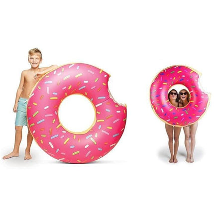 2 Sizes 2 Colors Inflatable Pool Float Swim Ring Donut - Go2buy Australia