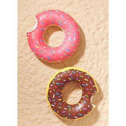 2 Sizes 2 Colors Inflatable Pool Float Swim Ring Donut - Go2buy Australia