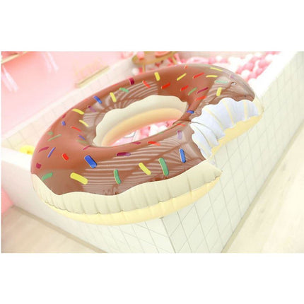 2 Sizes 2 Colors Inflatable Pool Float Swim Ring Donut - Go2buy Australia