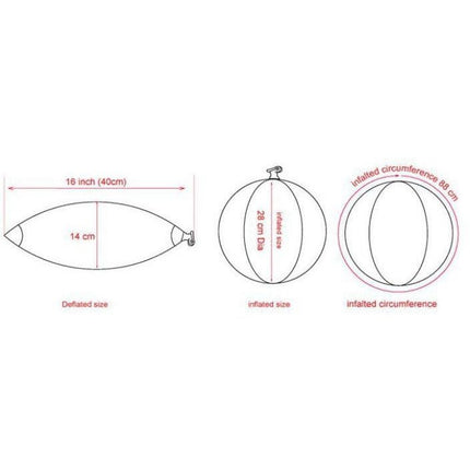 2 Sizes Inflatable Confetti Glitter Sparkling Beach Ball - Go2buy Australia