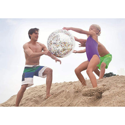 2 Sizes Inflatable Confetti Glitter Sparkling Beach Ball - Go2buy Australia