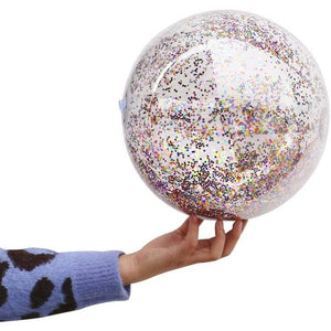 2 Sizes Inflatable Confetti Glitter Sparkling Beach Ball - Go2buy Australia