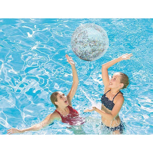 2 Sizes Inflatable Confetti Glitter Sparkling Beach Ball - Go2buy Australia