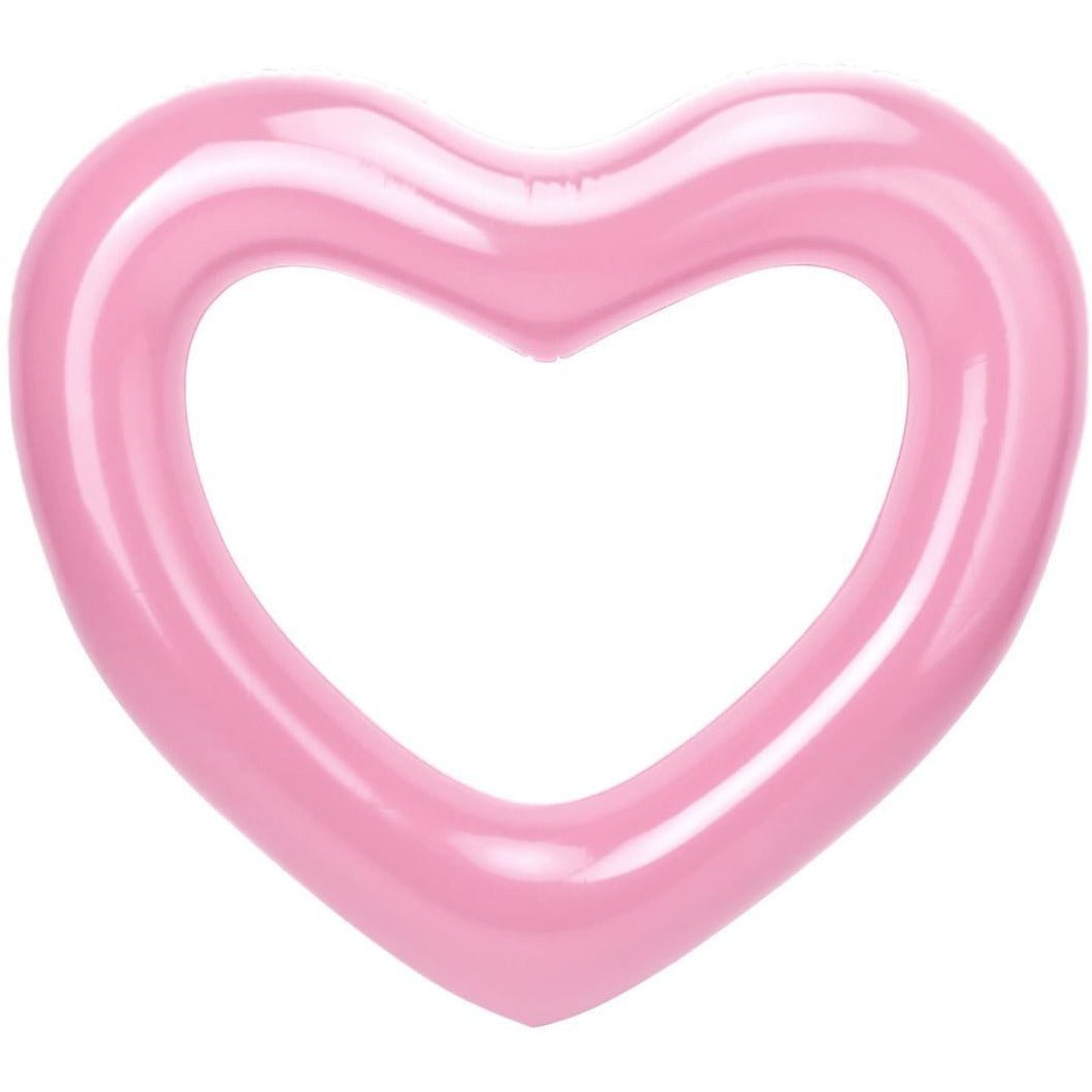 2 Sizes Inflatable Pool Float Swim Ring Heart Shape Pink - Go2buy Australia