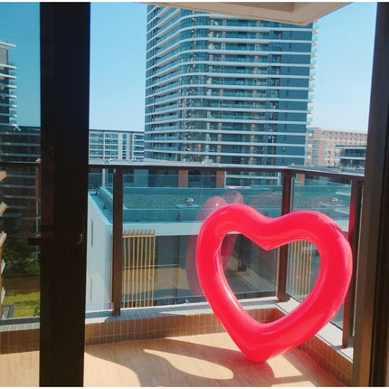 2 Sizes Inflatable Pool Float Swim Ring Heart Shape Red - Go2buy Australia