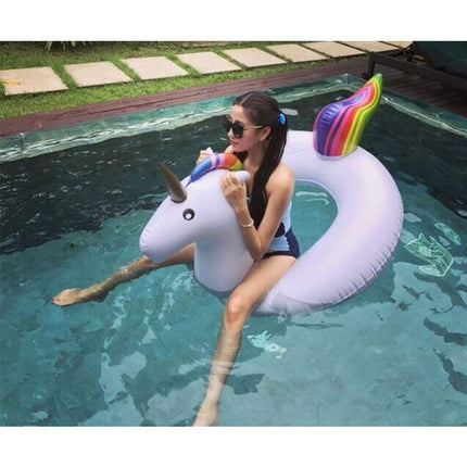 2 Sizes Inflatable Pool Float Swim Ring Unicorn - Go2buy Australia