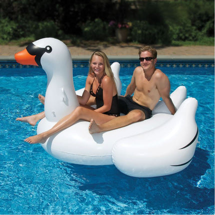 Giant Inflatable White Swan Pool Float Raft 190*175*115cm