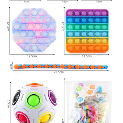 20 Pack Fidget Toys Set Sensory Tools Bundle Stress Relief Hand Kids Toys - Go2buy Australia