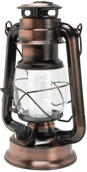 12 LED Vintage Hurricane Lantern w Built-in Dimmer Switch Camping Pergola