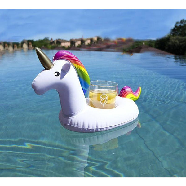 Inflatable Unicorn Drink Cup Holder Float For Party