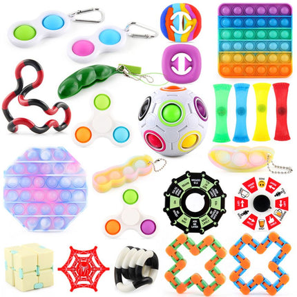24 Pack Fidget Toys Set Sensory Tools Bundle Stress Relief Hand Kids Toys - Go2buy Australia