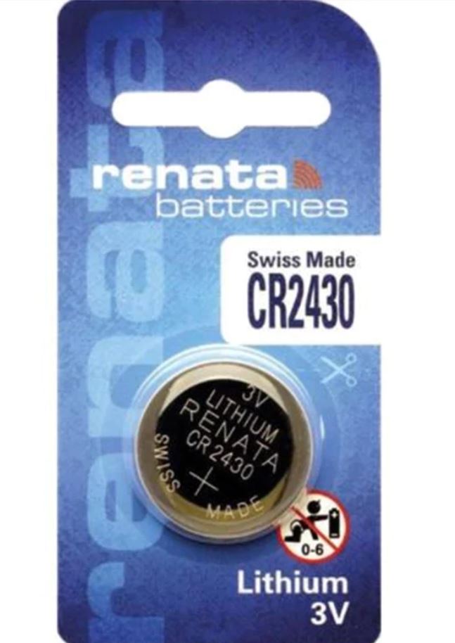 Renata CR2430 3V Lithium Battery 10 Pack (Swiss Made)