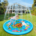 Inflatable Turtle Premium Splash Play mat Water Sprinkle Spray pad Toys 120cm