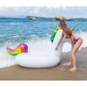 Giant Inflatable Rainbow Unicorn Pool Float Raft 275*140*120cm